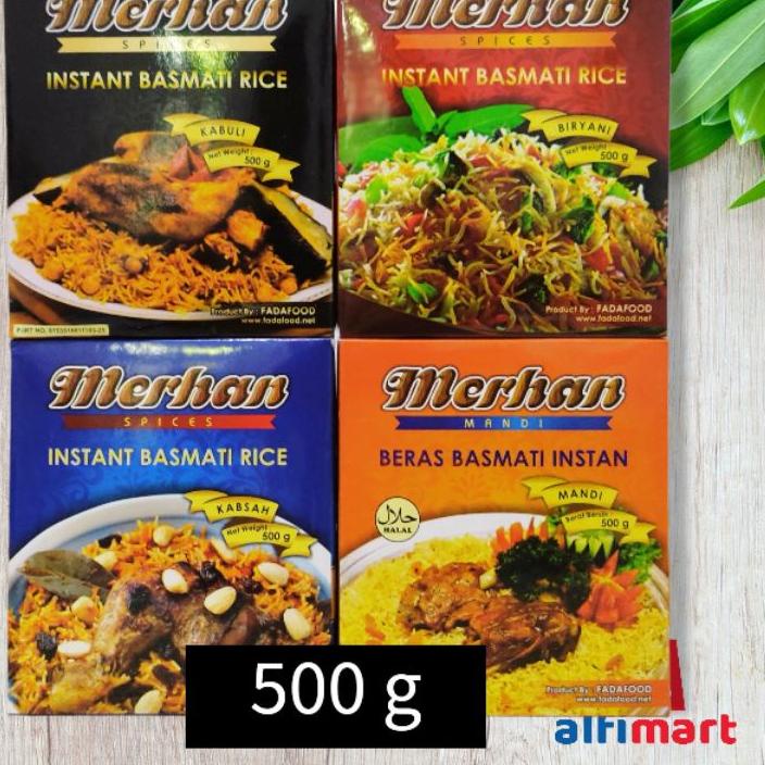 

♖ Merhan Basmati Instant 500gr / 500 gr / Nasi Mandi / Nasi Biryani / Nasi Kebuli Kabuli / Nasi Kabsah ➢