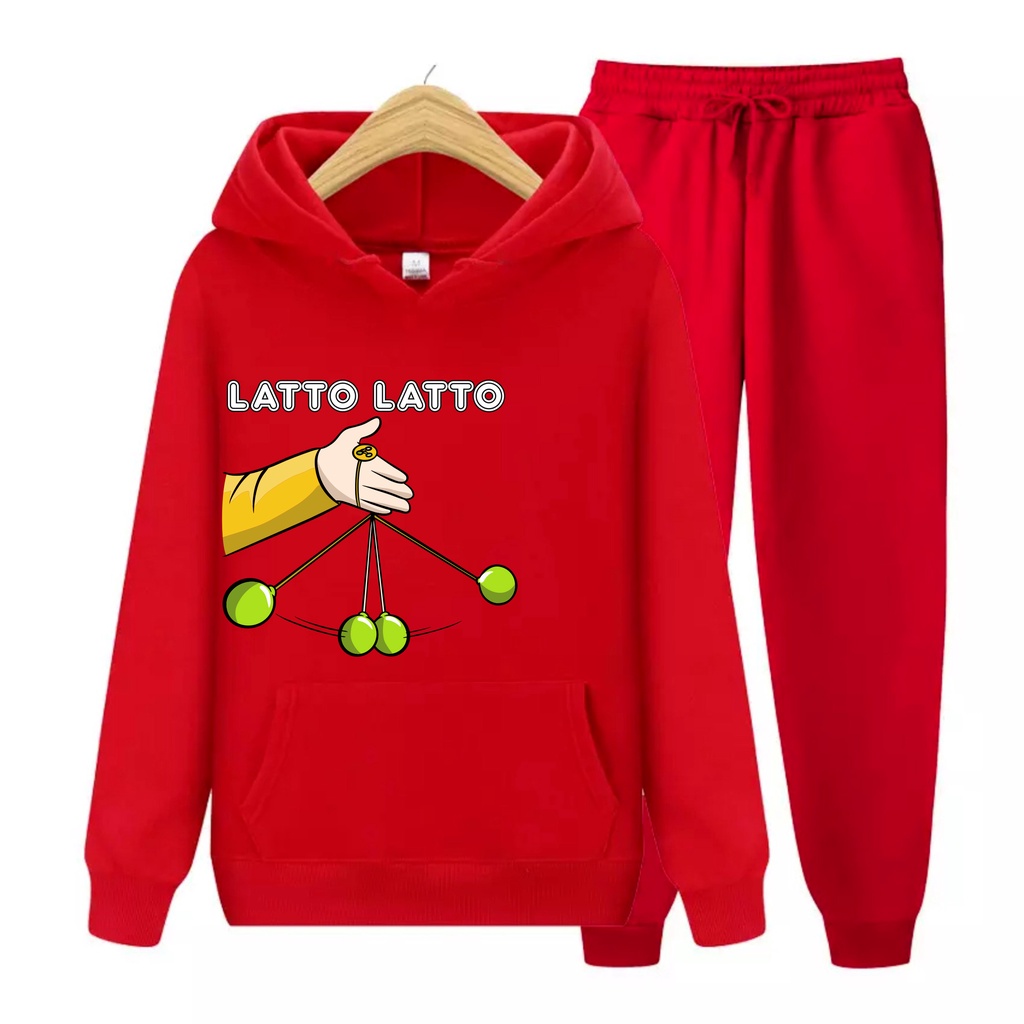 Lato Lato Viral Setelan Dan Atasan Sweater Hoodie Anak Laki Laki/Perempuan Usia 4-13+Tahun Bisa Bayar Ditempat COD