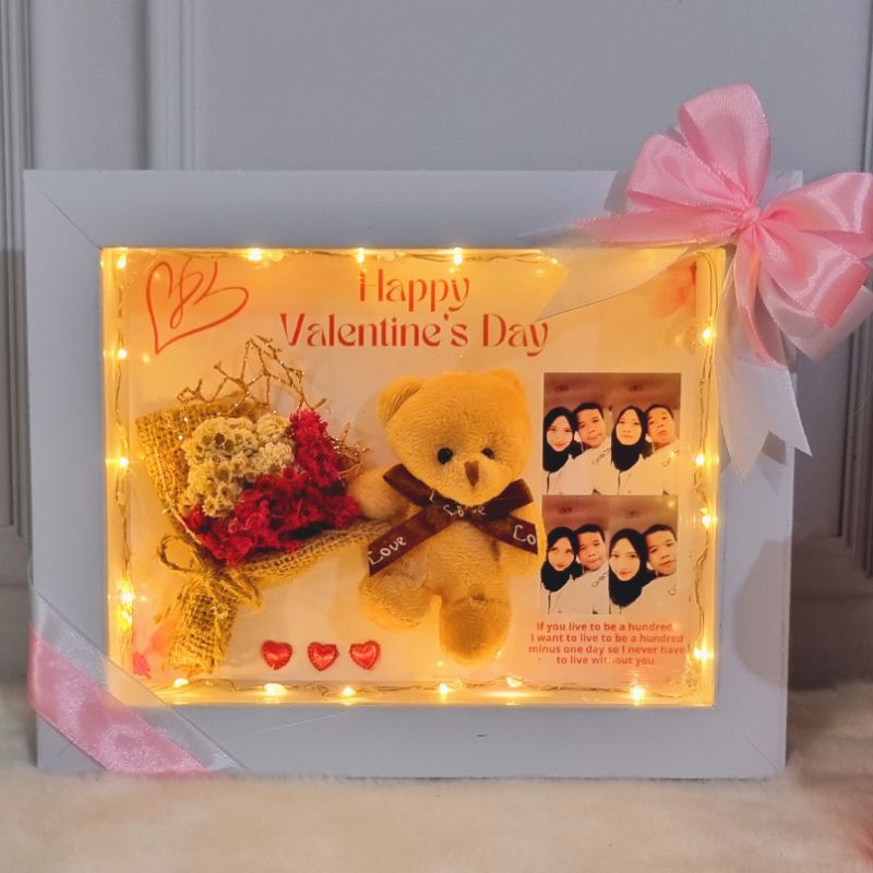 Kado Valentine Light Frame Love / Hadiah Valentine