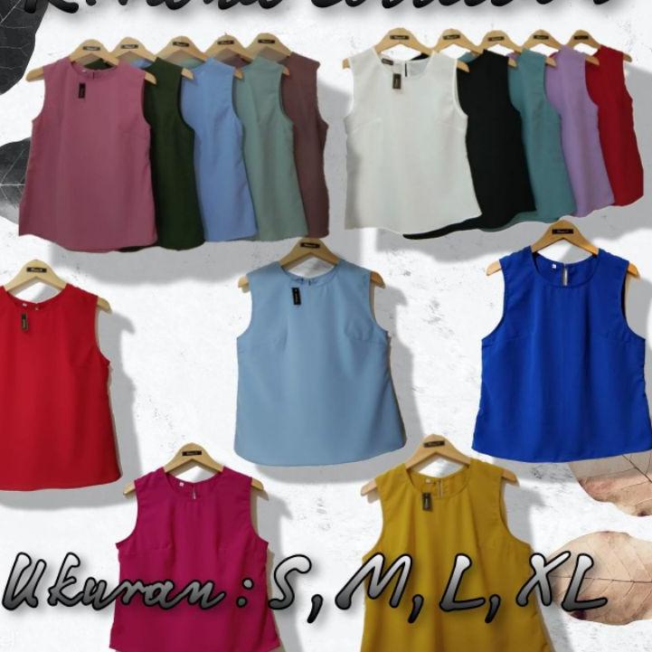 ➩ Sleeveless/Inner tanpa lengan, Daleman Blazer S M L XL ☉