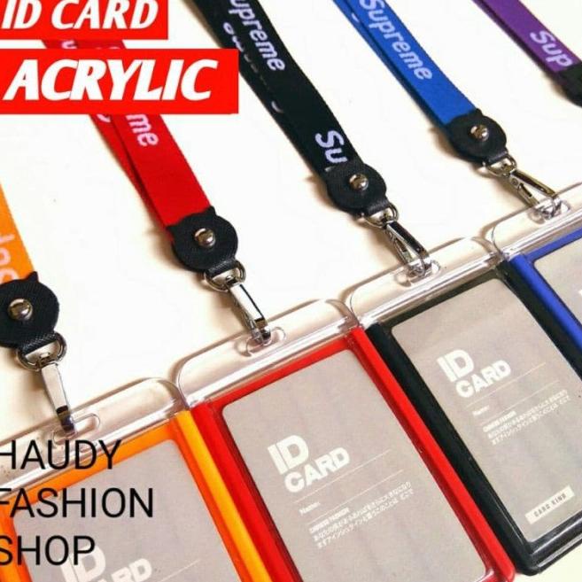 

TrxJj8J3 Name tag ID CARD HOLDER Supreme ACRYLIC / GANTUNGAN NAMA