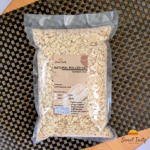 

Natural Rolled Oat 500 gr - Gandum Utuh/Gandum Kasar