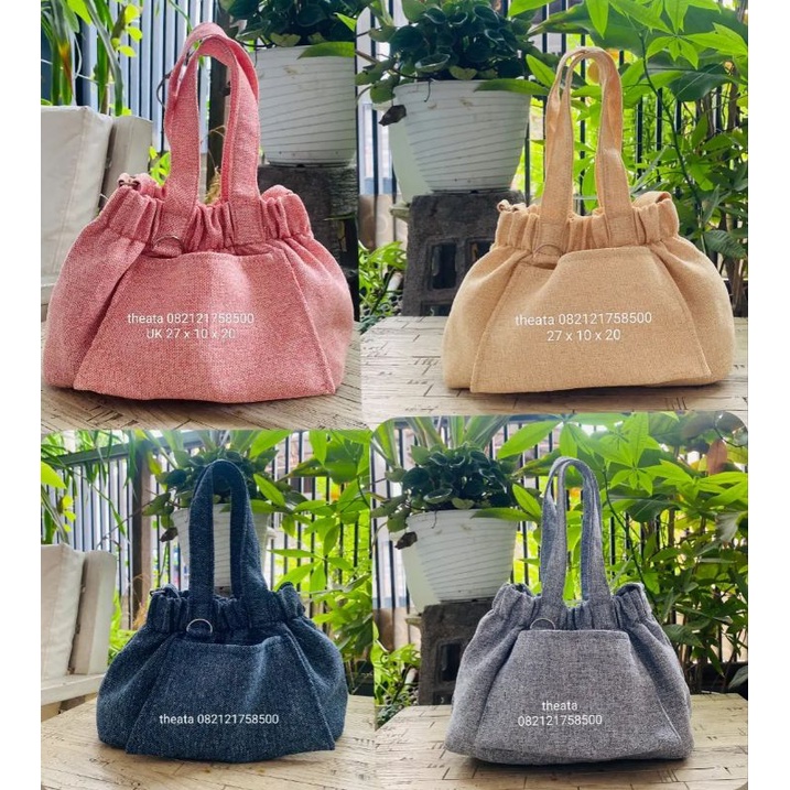 THEATA - Dumpling Bag Tas Selempang Dimensi 27 x 10 x 20