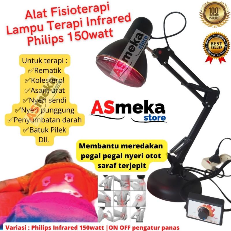 [𝐎𝐑𝐈 𝐏𝐇𝐈𝐋𝐈𝐏𝐒] Alat fisioterapi Lampu Terapi Infrared Philips