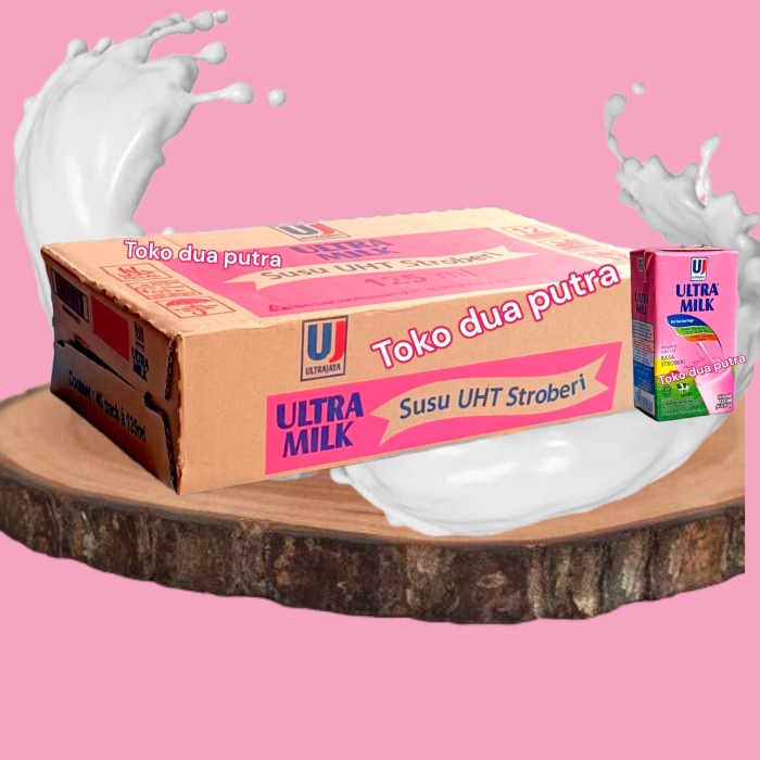 

[ COD ] Ultra Milk Stwaberry 125 ML*40 PSC