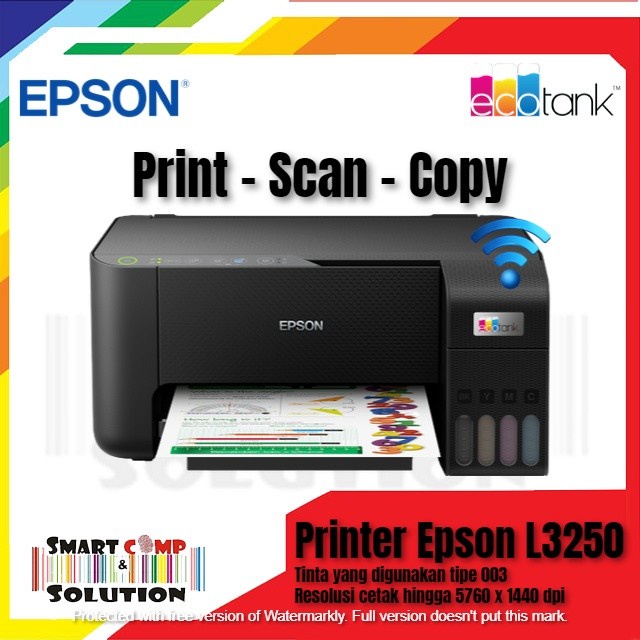 Printer Epson L3250 Wifi Print Scan Copy