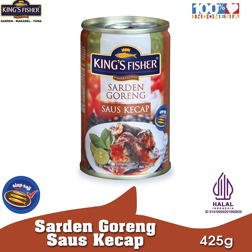 

imq-50 King's Fisher Sarden goreng saus kecap Makanan Kaleng 425 gr .,.,