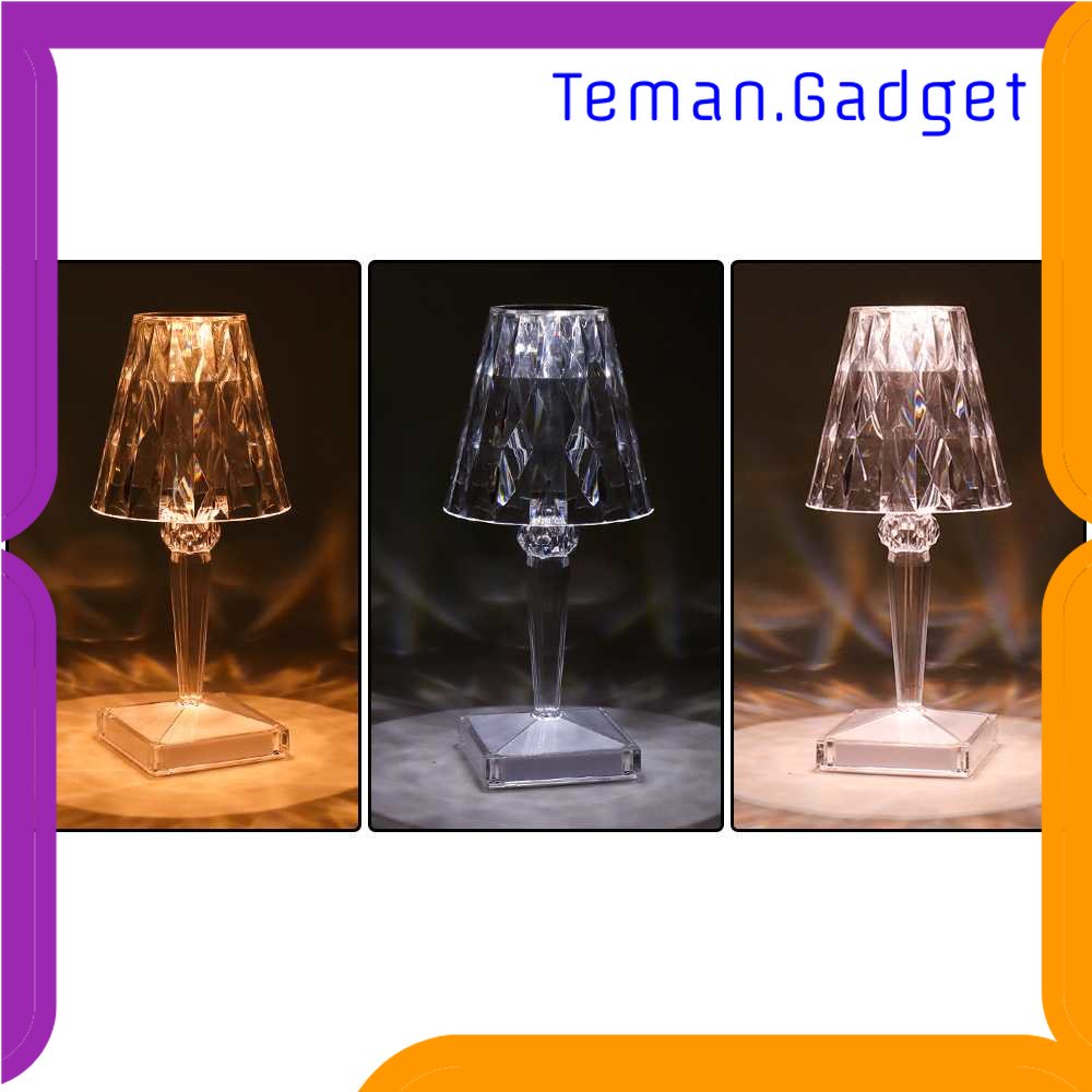 TG-LMP VKTECH Lampu Meja Hias LED Acrylic Dimmable Recharge 3 in 1 Color 1W - R301