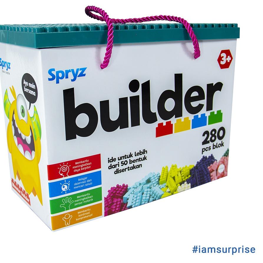 ● Spryz Builder Mainan Bricks Block  ✦