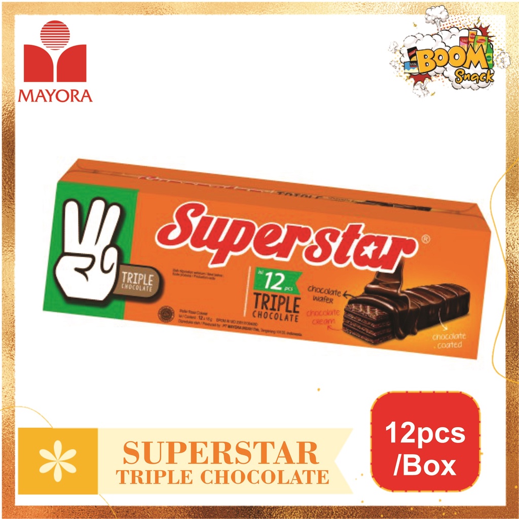 BOX - Superstar Triple Chocolate isi 12pcs