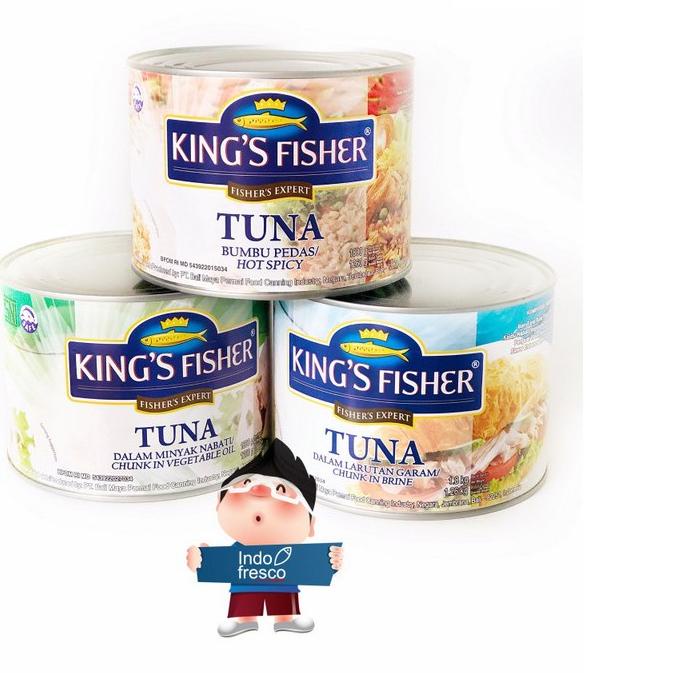 

℮ King's Fisher Tuna In Canned- Daging Tuna Kaleng 1800g ➯