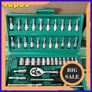 parts SET 46pcs KDK socket wrench set - Ratchet sok set 46pcs chrome vanadium steel  - Kun