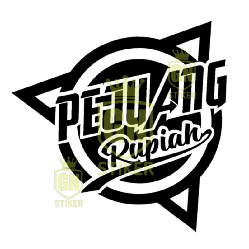 STIKER CUTTING PEJUANG RUPIAH BUAT KACA/PINTU MOBIL,TRUK,PIKUP DLL