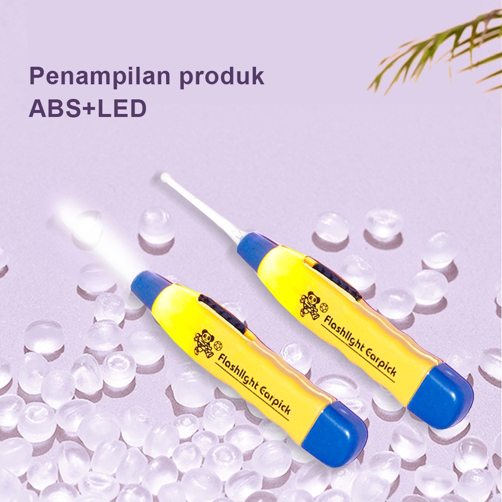 MumyStation Alat Pembersih Telinga / Alat Korek Kuping Lampu LED / Flash Light Earpick