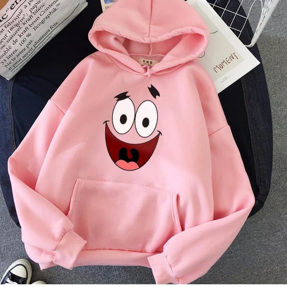 Langsung Kirim Nickelodeon Spongebob Patrick Hoodie sweter wanita cewek