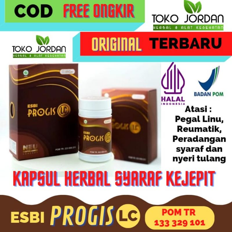 

Progis LC Esbi herbal syaraf kejepit tulang nyeri sendi progis herbamed