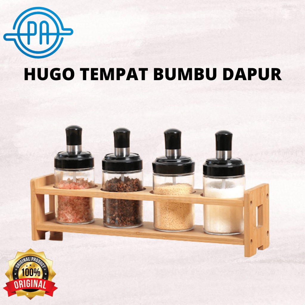 BOTOL BUMBU DAPUR KACA SENDOK / SPICE BOTTLE