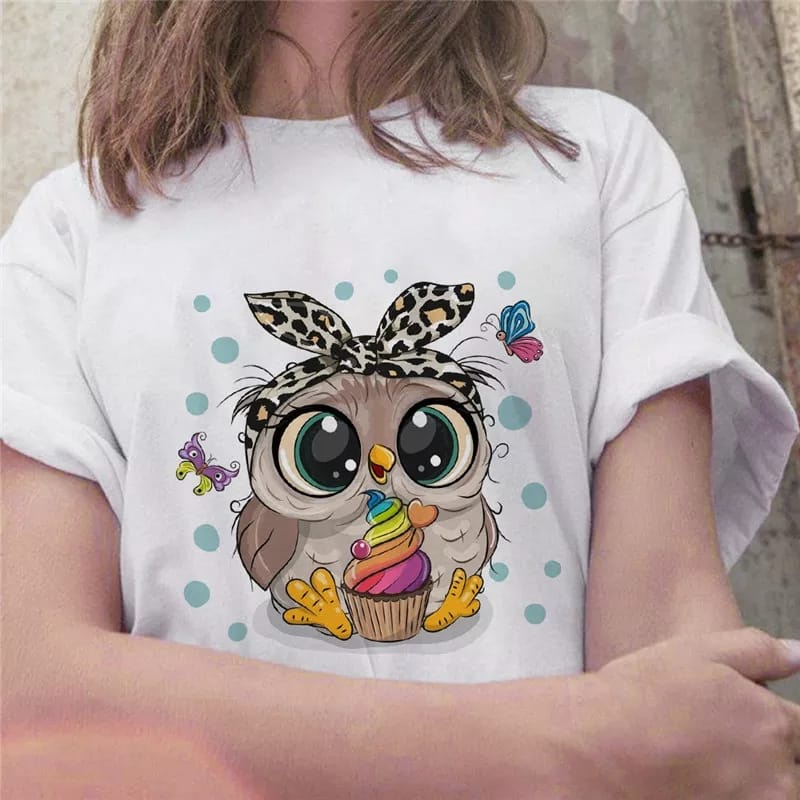 MYSTIQUE.ID-BAJU KAOS BABY OWL CUTE TSHIRT LUCU KEREN DAN AESTETIC