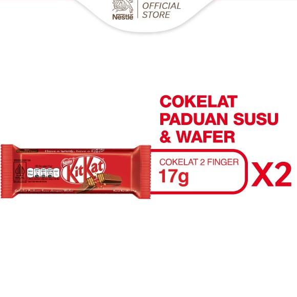 

H34 NESTLE KITKAT Coklat Wafer 2F Original 17g x 2pcs PROMO SPESIAL DYC09