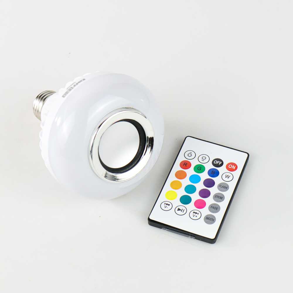 Lampu Speaker Bluetooth LED RGB E27 12W Unik dan Serbaguna GBKOF