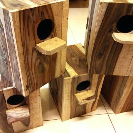 Ready Glodok Glodog Burung Lovebird Bentuk Kotak Glodokan Kayu Tempat Sarang Ternak Bertelur Burung