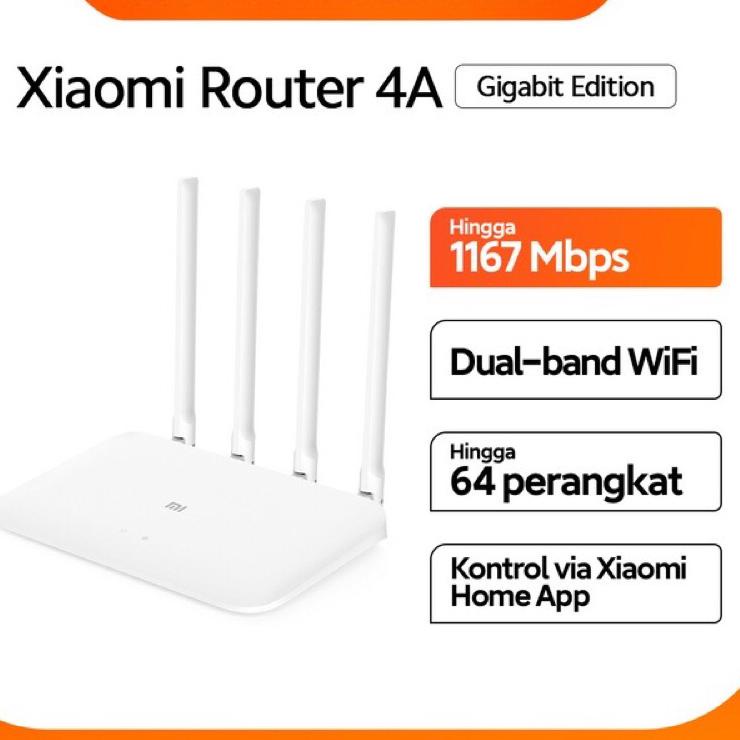 Diskon PromoXiaomi Mi Router 4A Gigabit OpenWrt Load Balance 4 ISP Autologin WMS Wifi.id Seamless In