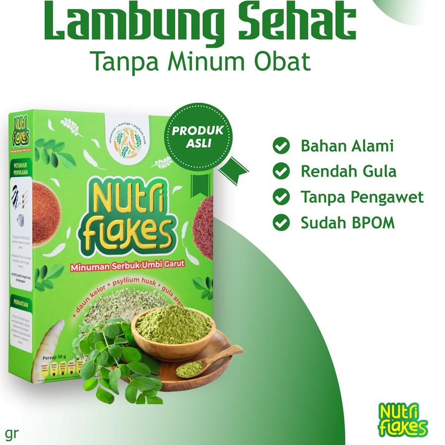 

☇ NUTRIFLAKES Sereal Umbi Garut Atasi Asam Lambung Secara Alami Tanpa Efek Samping 1 Box ➹