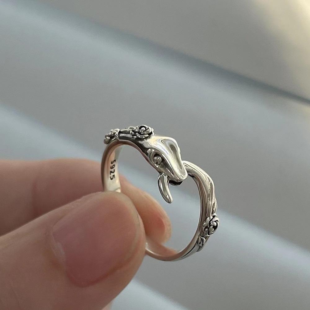 Mxbeauty Cincin Terbuka Wanita Tidak Teratur Retro Punk Untuk Pria Temperamen Gadis Gaya Korea Rings