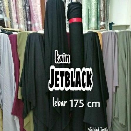 Terbaru [BARU] Kain Soft Lexus / RAMADA / MTA / OTOMEN formal black Jetblack bahan abaya arab bukan 