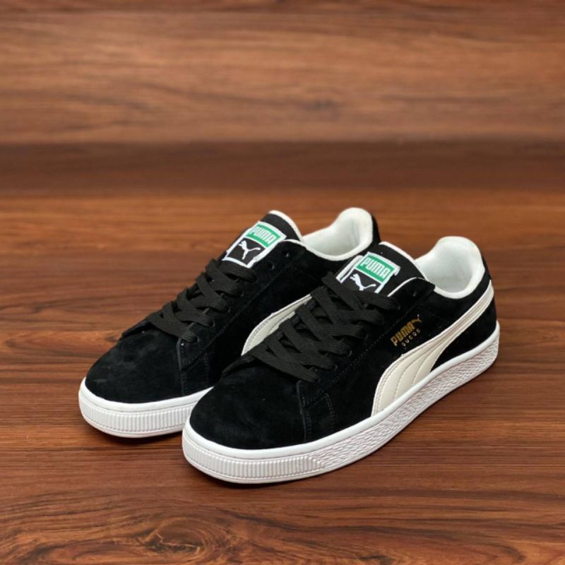 Puma suede Black White