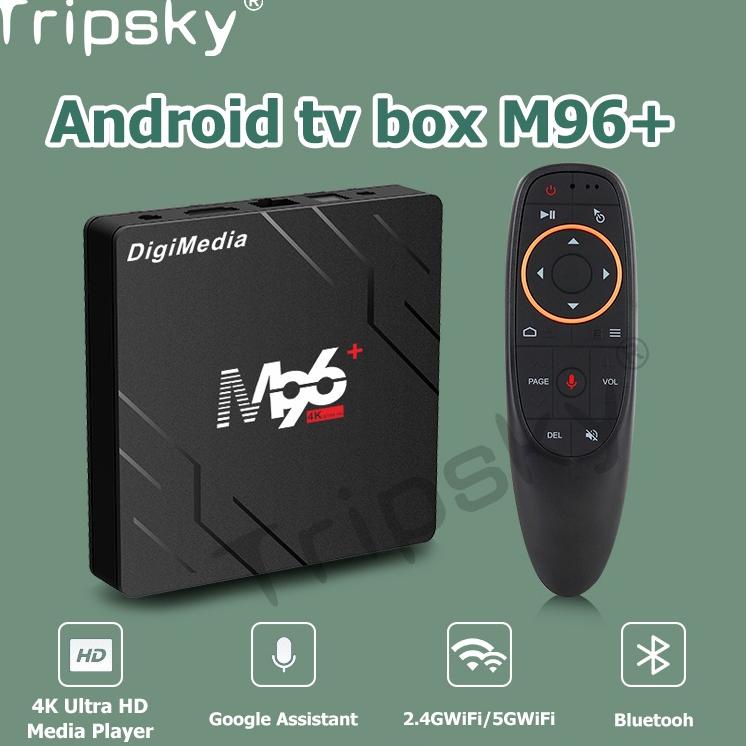 Promo Android Box Tv Ram 4GB 32GB Rom M96 Plus Android 10.0 STB Tv Box 5g Wifi Dan BT 4K Smart Tv box