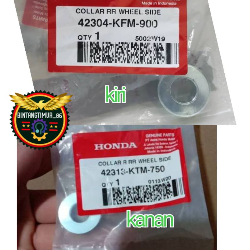 Bosh roda belakang kanan kiri Supra x 125 balde original ahm