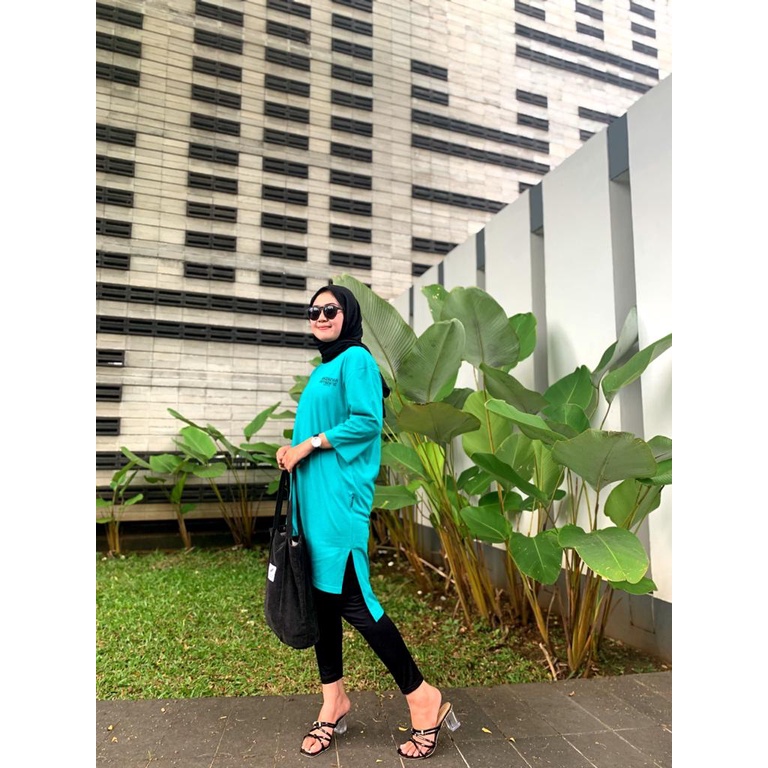 Atasan Wanita Long Tunik Arzheina Long Tunik hijab Style Long tunik Motif elegan dan simple Long Tun