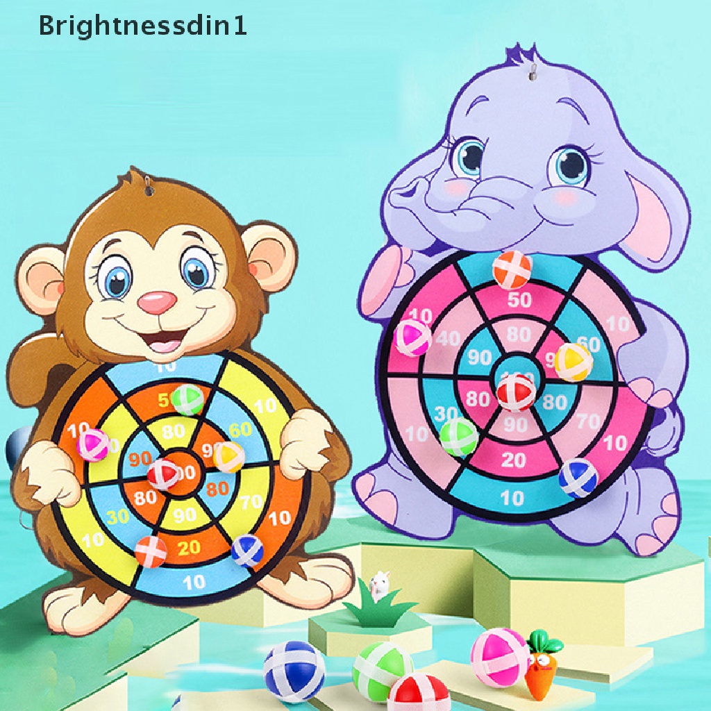 [Brightnessdin1] Target Sticky Ball Dartboard Lempar Mainan Olahraga Pesta Edukasi Board Games Butik