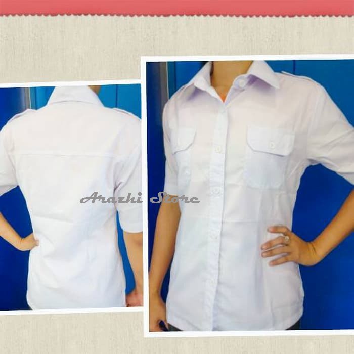 Seragam Putih PNS Kemeja Putih Wanita PDH Putih Baju PDL PNS Baju