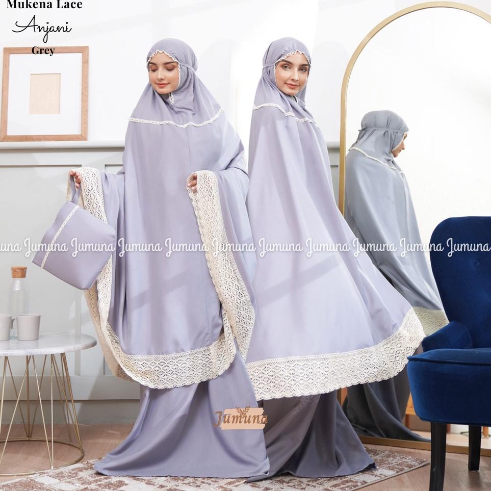 TERMURAH Jumuna - Mukena Dewasa Lace Motif Anjani