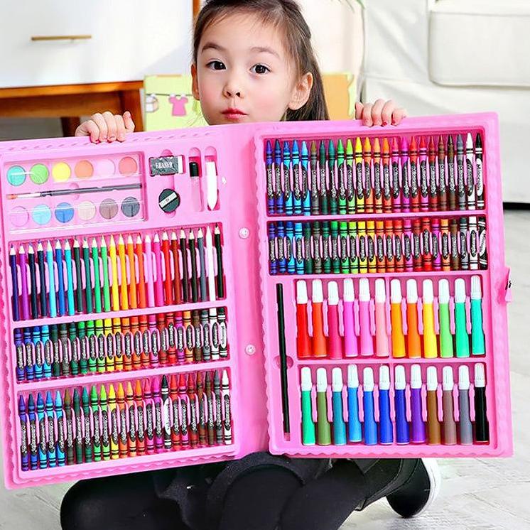 

Diskon Tambahan Stationary Set isi 86 pcs Pensil Crayon Warna Cat Air / Perlengkapan Sekolah Menggambar Anak / Alat Warna