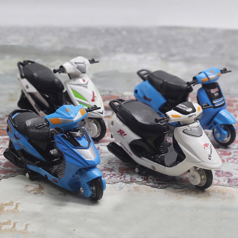 1/16 Scooter Model Anak Mini Ladies Motor Mobil Kendaraan Mainan Kado