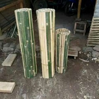 Bilah bambu besar 150x3cm bahan ajir pagar rak tanaman
