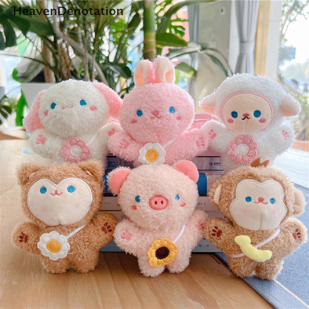 [HeavenDenotation] Lucu Kartun Hewan Plush Doll Gantungan Kunci Boneka Boneka Plush Mainan Gantungan Kunci Keychain Lucu Wanita Tas Pria Mobil Gantungan Kunci Tas Siswa Liontin Koper HDV