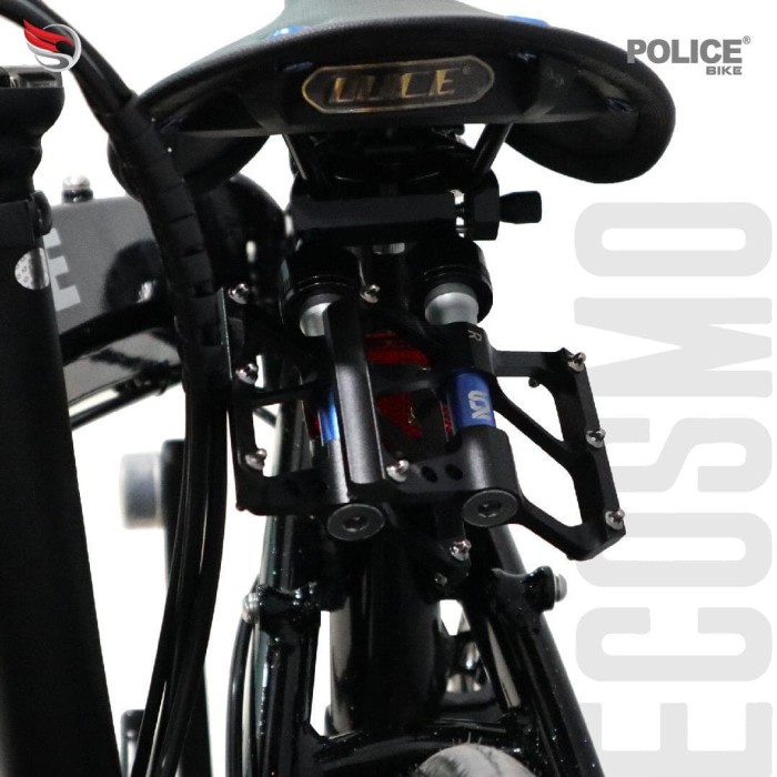 Sepeda Lipat 20 Element Ecosmo 11 Black Police 451 #Original
