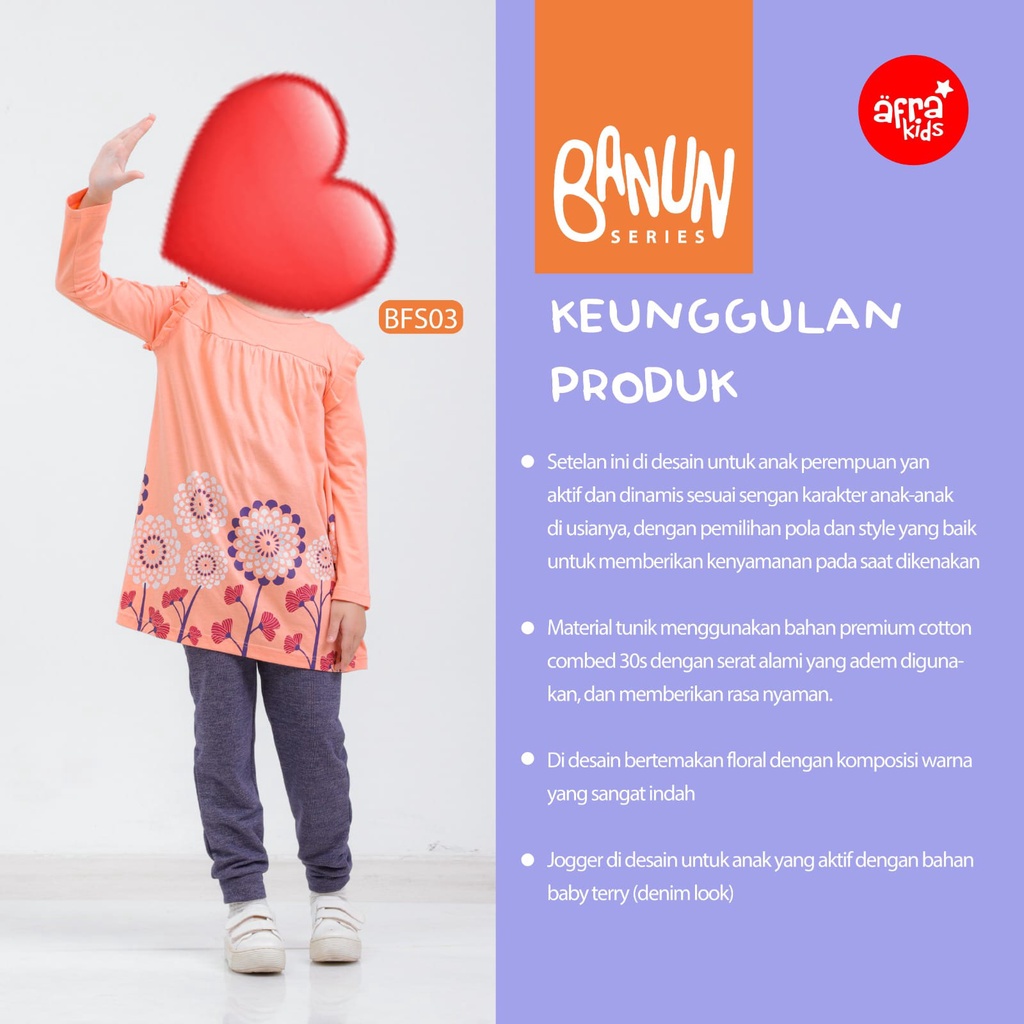 Banun Tunik - Tunik Banun - Jogger Afrakids