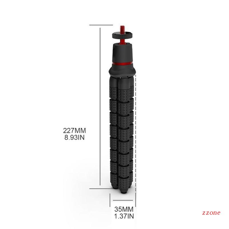 Zzz Octopus Tripod Tripod Mini Untuk Gopro11 10 9 Kamera Olahraga Ponsel Siaran Langsung Vlog Kamera DSLR Holder Bracket