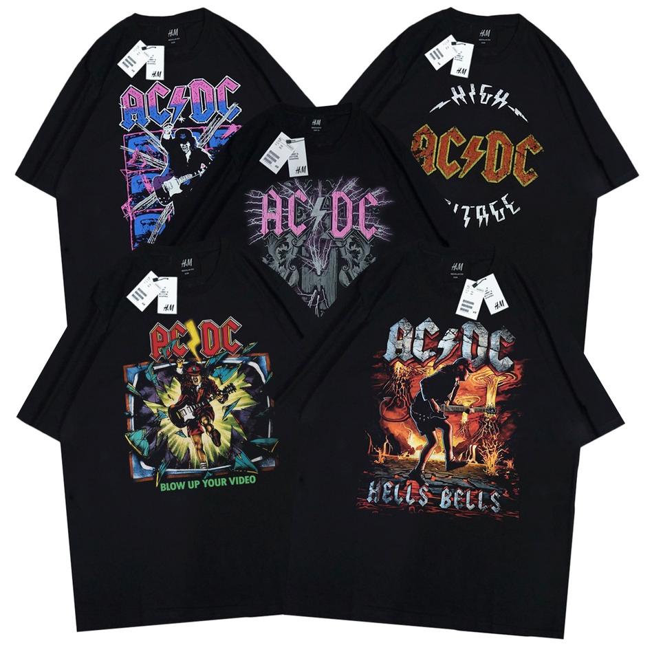 ☁ Kaos Musik H&M ACDC Metallica ✧