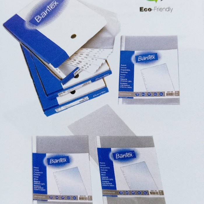 

Plastik Pp Pocket A4 / Clear / O.O8 Mm Merk Bantex 2046