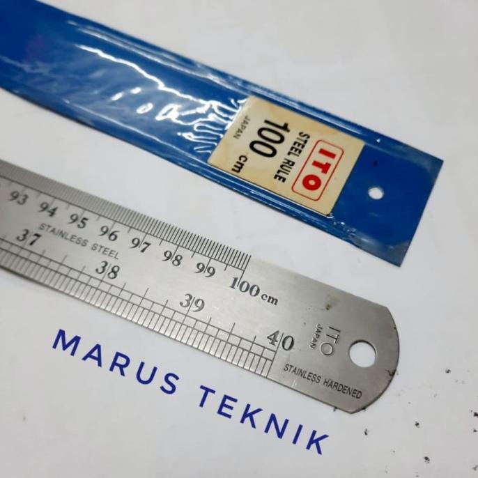 

Penggaris Baja /Mistar Baja SS 100 cm ITO asli made in Japan