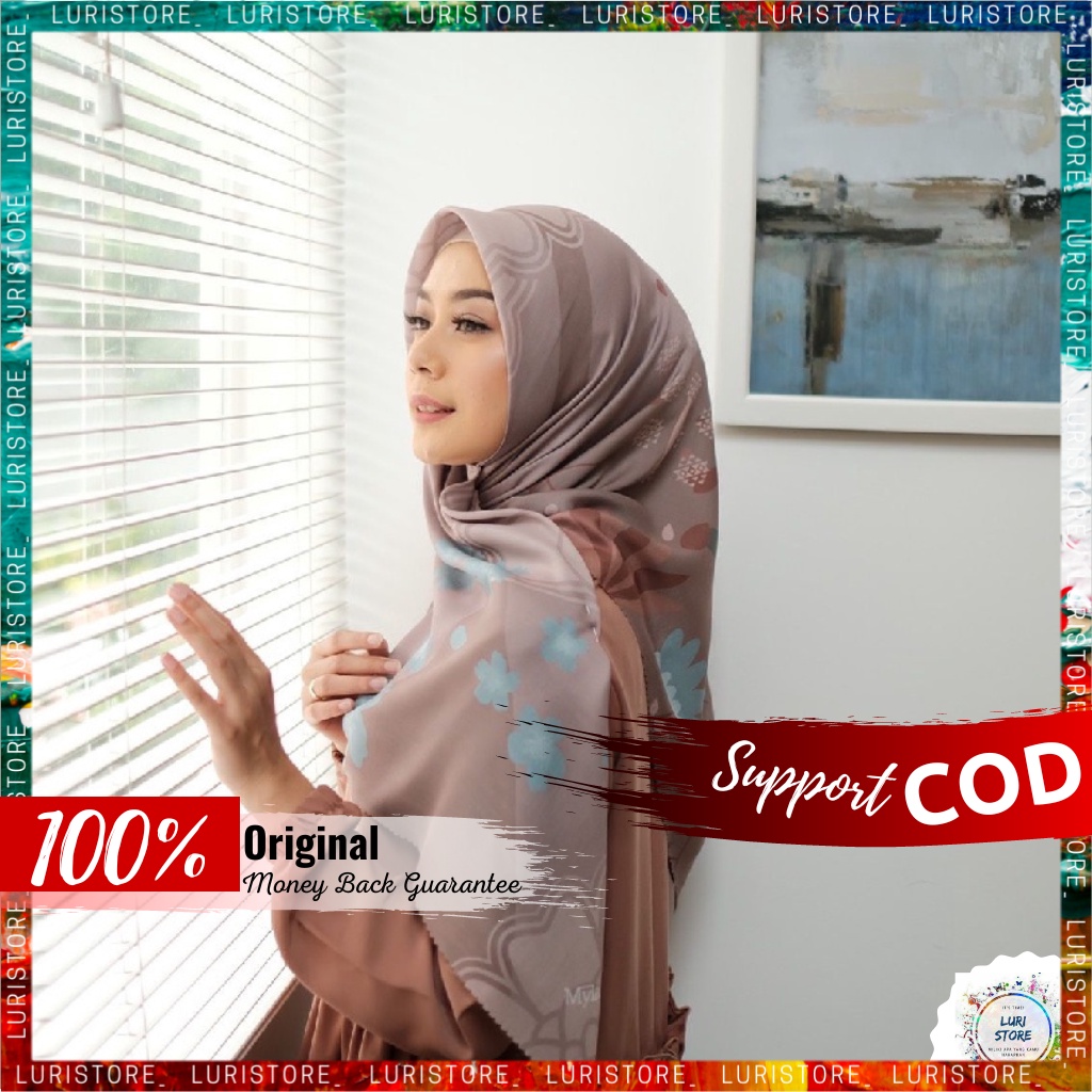 KERUDUNG MY LADY ORI LEXY Hijab Jilbab Segi Empat Segiempat Voal Motif Mylady Terbaru Premium