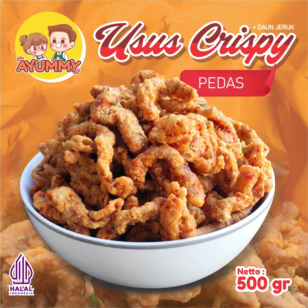 

USUS AYAM CRISPY / KERIPIK USUS AYAM + DAUN JERUK 500 GRAM