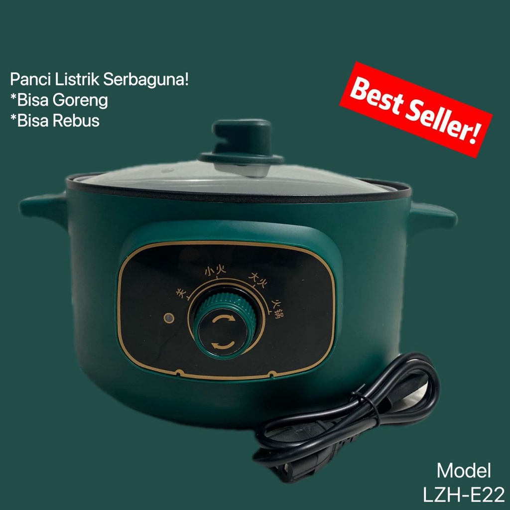 Panci Listrik 1.2 LITER Serbaguna terbaru Electric Cooking Pot - Panci Multifungsi bisa cod Non-Stick - Multifunctional Electric Frying Pan Panci