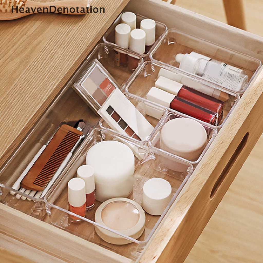 [HeavenDenotation] Kotak Organizer Laci Transparan Untuk Kosmetik Perhiasan Plastic Storage Drawer HDV